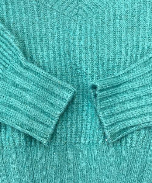 sheller（シェリエ）sheller (シェリエ) Vネックニット SL193000824 グリーン サイズ:Fの古着・服飾アイテム