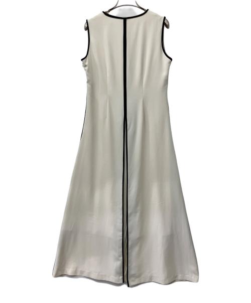 anuans（アニュアンス）anuans (アニュアンス) バイカラーパイピングデザインワンピース ホワイト サイズ:Fの古着・服飾アイテム