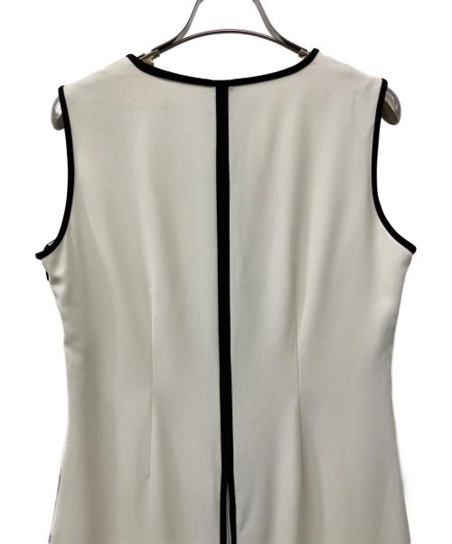 anuans（アニュアンス）anuans (アニュアンス) バイカラーパイピングデザインワンピース ホワイト サイズ:Fの古着・服飾アイテム