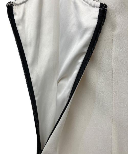 anuans（アニュアンス）anuans (アニュアンス) バイカラーパイピングデザインワンピース ホワイト サイズ:Fの古着・服飾アイテム