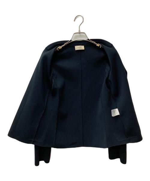 DES PRES（デ プレ）DES PRES (デ プレ) フルニードルニットパターン ラペルジャケット ネイビー サイズ:Fの古着・服飾アイテム