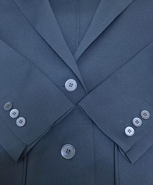 DES PRES（デ プレ）DES PRES (デ プレ) フルニードルニットパターン ラペルジャケット ネイビー サイズ:Fの古着・服飾アイテム