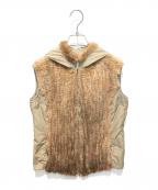 'S Max Maraエスマックスマーラ）の古着「ミンクファーベスト」｜ベージュ