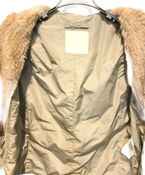 'S Max Mara（エスマックスマーラ）'S Max Mara (エスマックスマーラ) ミンクファーベスト ベージュ サイズ:40の古着・服飾アイテム