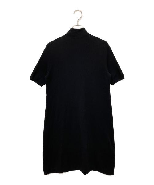 PRADA（プラダ）PRADA (プラダ) ロゴプレートハーフジップワンピース ブラック サイズ:42の古着・服飾アイテム