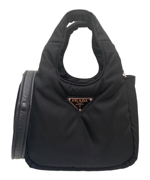 PRADA（プラダ）PRADA (プラダ) ソフト Re-Nylonパデッド ミニバッグ ブラックの古着・服飾アイテム
