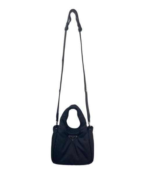 PRADA（プラダ）PRADA (プラダ) ソフト Re-Nylonパデッド ミニバッグ ブラックの古着・服飾アイテム