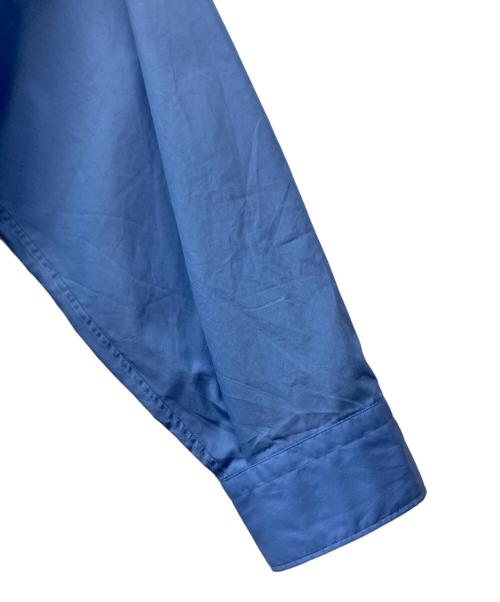 Graphpaper（グラフペーパー）Graphpaper (グラフペーパー) Broad L/S Oversized Band Collar Shirt ブルー サイズ:2の古着・服飾アイテム