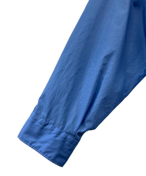 Graphpaper（グラフペーパー）Graphpaper (グラフペーパー) Broad L/S Oversized Band Collar Shirt ブルー サイズ:2の古着・服飾アイテム