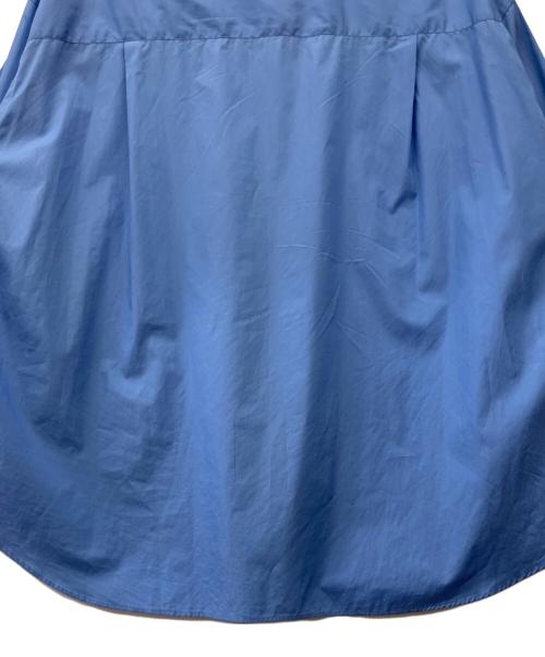 Graphpaper（グラフペーパー）Graphpaper (グラフペーパー) Broad L/S Oversized Band Collar Shirt ブルー サイズ:2の古着・服飾アイテム