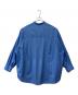 Graphpaper (グラフペーパー) Broad L/S Oversized Band Collar Shirt ブルー サイズ:2：14000円
