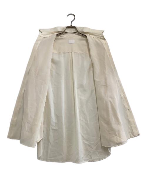 山内（ヤマウチ）山内 (ヤマウチ) ノンミュールシングウールシルクシャツ アイボリー サイズ:4の古着・服飾アイテム