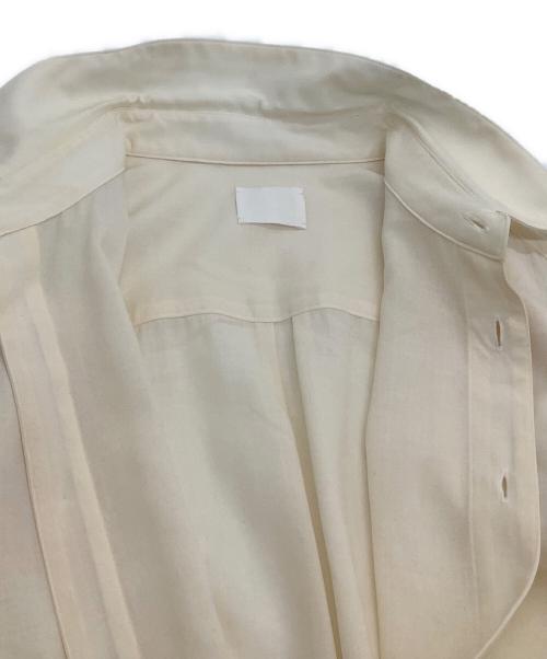 山内（ヤマウチ）山内 (ヤマウチ) ノンミュールシングウールシルクシャツ アイボリー サイズ:4の古着・服飾アイテム