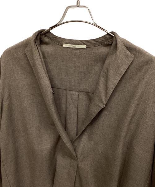 TUKIR（トキ）Tukir (トキ) Day Shirt ブラウン サイズ:2の古着・服飾アイテム