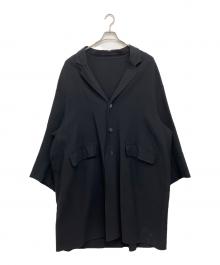AUBETT（オーベット）の古着「綿×サマーウール縮絨オーバーサイズコート」｜ディープネイビー