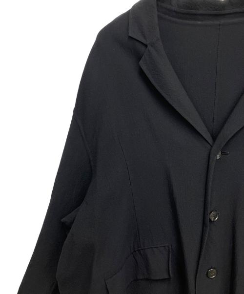 AUBETT（オーベット）AUBETT (オーベット) 綿×サマーウール縮絨オーバーサイズコート ディープネイビー サイズ:5の古着・服飾アイテム