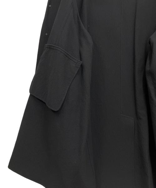 AUBETT（オーベット）AUBETT (オーベット) 綿×サマーウール縮絨オーバーサイズコート ディープネイビー サイズ:5の古着・服飾アイテム