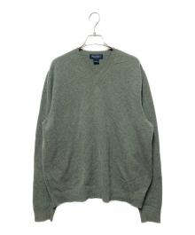 BROOKS BROTHERS（ブルックスブラザーズ）の古着「Vネックニット」｜グリーン