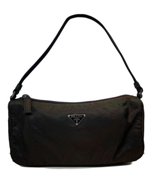 PRADA（プラダ）PRADA (プラダ) アクセサリーポーチ オリーブの古着・服飾アイテム