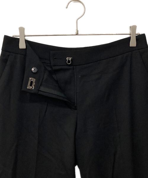 Salvatore Ferragamo（サルヴァトーレ フェラガモ）Salvatore Ferragamo (サルヴァトーレ フェラガモ) ガンチーニホックパンツ ブラック サイズ:40の古着・服飾アイテム