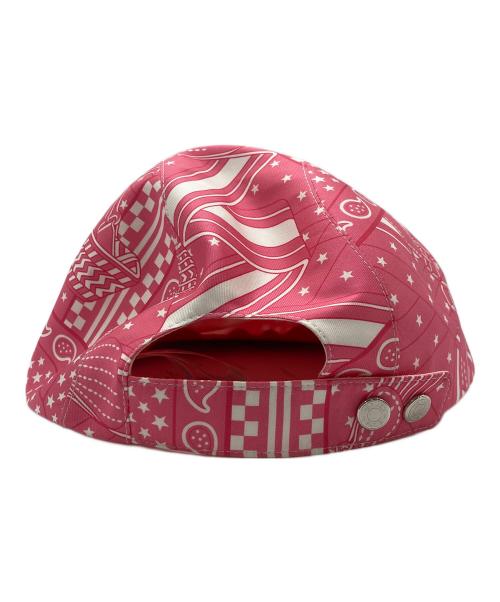 HERMES（エルメス）HERMES (エルメス) キャップ/イリス・ジグザグ ピンク サイズ:58の古着・服飾アイテム