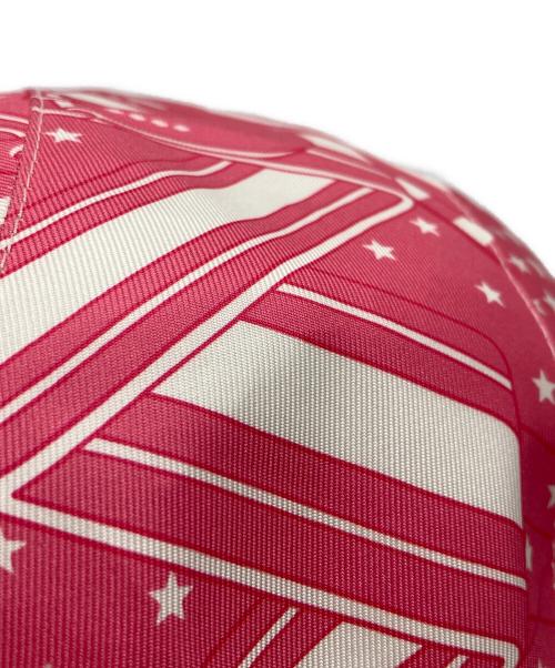 HERMES（エルメス）HERMES (エルメス) キャップ/イリス・ジグザグ ピンク サイズ:58の古着・服飾アイテム