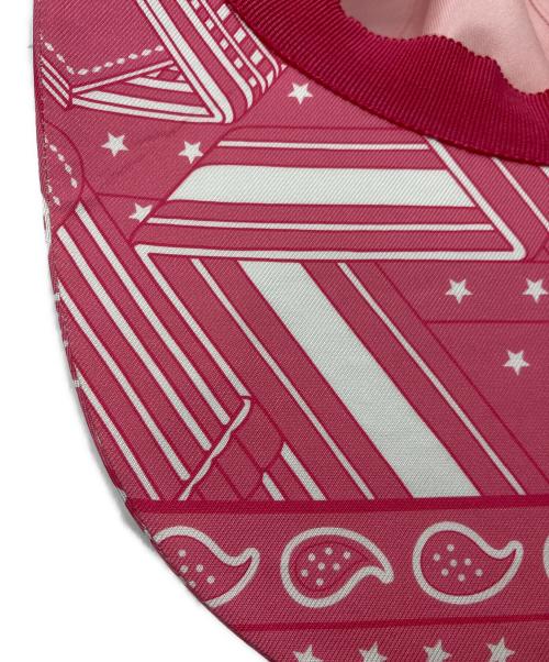 HERMES（エルメス）HERMES (エルメス) キャップ/イリス・ジグザグ ピンク サイズ:58の古着・服飾アイテム