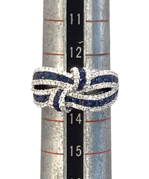 NO BRAND JEWELRY（ノーブランドジュエリー）NO BRAND JEWELRY (ノーブランドジュエリー) ダイヤモンドサファイアリング サイズ:13号の古着・服飾アイテム