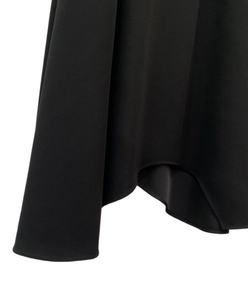 ENFOLD（エンフォルド）ENFOLD (エンフォルド) PEツイル フレア シャツドレス ブラック サイズ:36の古着・服飾アイテム