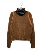 SEE BY CHLOEシーバイクロエ）の古着「ハイネックニット」｜ブラウン