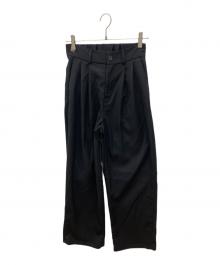THOMAS MAGPIE（トーマス マグパイ）の古着「T/R Streach MUJI Pants」｜ブラック
