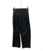 THOMAS MAGPIEトーマス マグパイ）の古着「T/R Streach MUJI Pants」｜ブラック