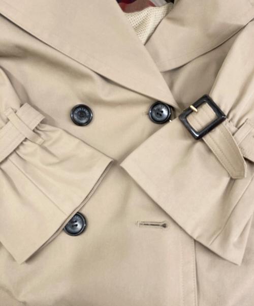 BLUE LABEL CRESTBRIDGE（ブルーレーベルクレストブリッジ）BLUE LABEL CRESTBRIDGE (ブルーレーベルクレストブリッジ) テックトレンチブルゾン 55F03-830-42 ベージュ サイズ:36の古着・服飾アイテム