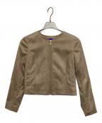 BLUE LABEL CRESTBRIDGEブルーレーベルクレストブリッジ）の古着「スエードライク起毛ジャケット」｜ベージュ