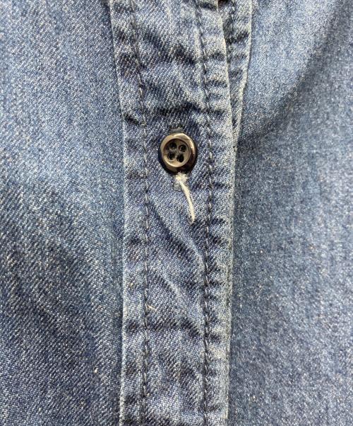 JOURNAL STANDARD relume（ジャーナルスタンダード レリューム）JOURNAL STANDARD relume (ジャーナルスタンダード レリューム) デニムフリルブラウス ブルー サイズ:Fの古着・服飾アイテム