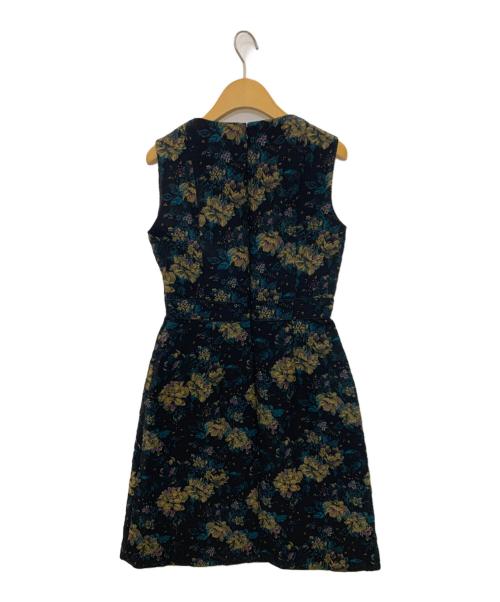 ANAYI（アナイ）ANAYI (アナイ) ノースリーブジャガードワンピース ブラック サイズ:38の古着・服飾アイテム