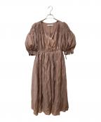 HER LIP TOハーリップトゥ）の古着「Airy Volume Sleeve Dress　1211305080」｜ピンク