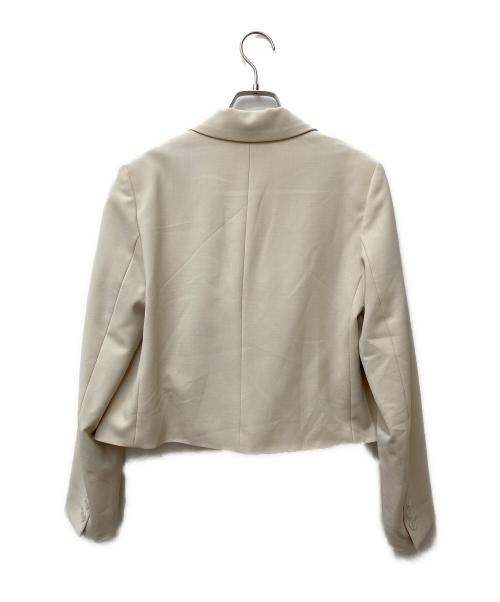 allureville（アルアバイル）allureville (アルアバイル) ギャバショートジャケット 202410-10-030-11-010 アイボリー サイズ:１の古着・服飾アイテム