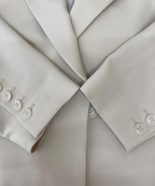 allureville（アルアバイル）allureville (アルアバイル) ギャバショートジャケット 202410-10-030-11-010 アイボリー サイズ:１の古着・服飾アイテム