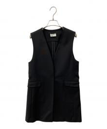 PLST（プラステ）の古着「コットンブレンドジレ」｜ブラック