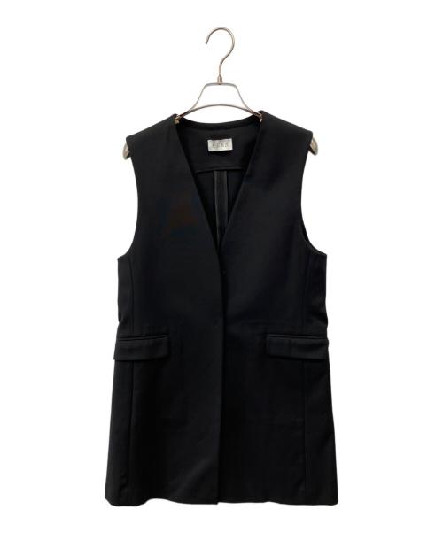 PLST（プラステ）PLST (プラステ) コットンブレンドジレ ブラック サイズ:Sの古着・服飾アイテム