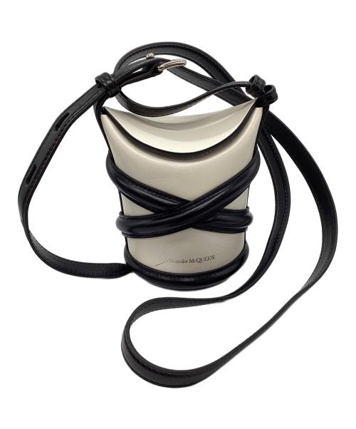 ALEXANDER McQUEEN（アレキサンダーマックイーン）ALEXANDER McQUEEN (アレキサンダーマックイーン) カーブミニ ショルダーバッグ ホワイトの古着・服飾アイテム