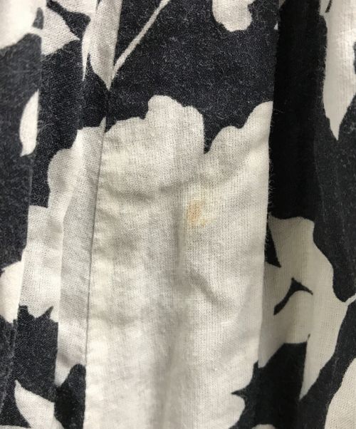 MARIHA（マリハ）MARIHA (マリハ) ノースリーブワンピース ホワイト×ブラック サイズ:36の古着・服飾アイテム