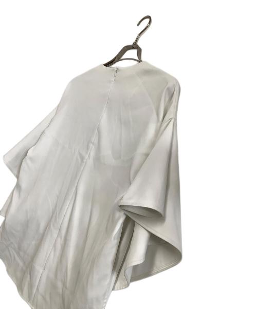 LE PHIL（ル フィル）LE PHIL (ル フィル) 2WAYツイルフレアブラウス ホワイト サイズ:freeの古着・服飾アイテム