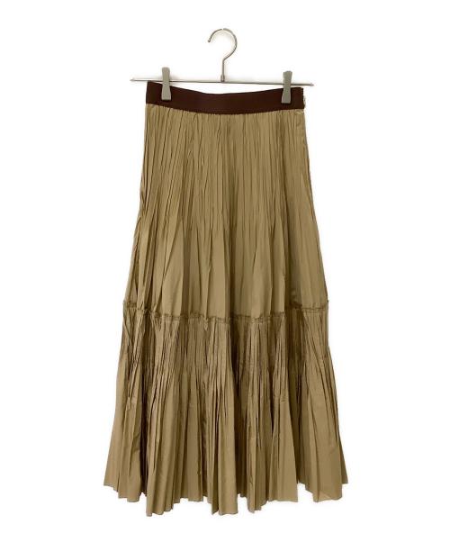 EPOCA（エポカ）EPOCA (エポカ) ギャザーロングスカート ベージュ サイズ:38の古着・服飾アイテム