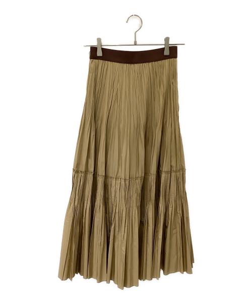 EPOCA（エポカ）EPOCA (エポカ) ギャザーロングスカート ベージュ サイズ:38の古着・服飾アイテム