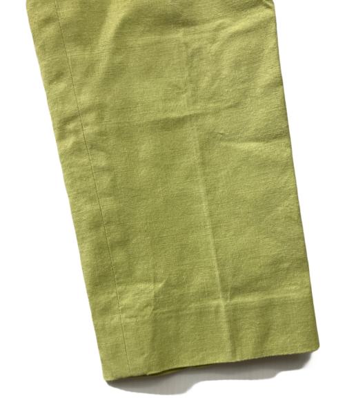 DESIGNWORKS（デザインワークス）DESIGNWORKS (デザインワークス) リネンレーヨンストレートパンツ グリーン サイズ:36の古着・服飾アイテム