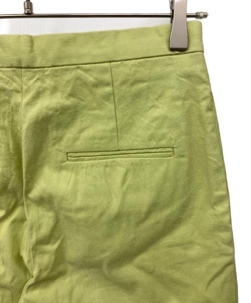 DESIGNWORKS（デザインワークス）DESIGNWORKS (デザインワークス) リネンレーヨンストレートパンツ グリーン サイズ:36の古着・服飾アイテム