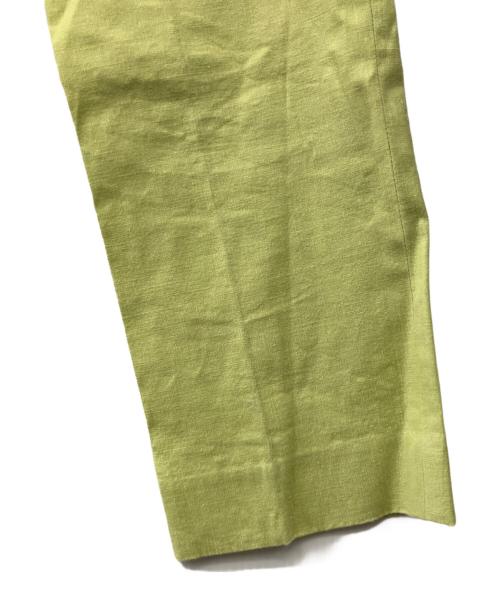 DESIGNWORKS（デザインワークス）DESIGNWORKS (デザインワークス) リネンレーヨンストレートパンツ グリーン サイズ:36の古着・服飾アイテム