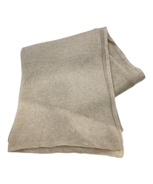 JOHNSTONS OF ELGIN（ジョンストンズオブエルガン）JOHNSTONS OF ELGIN (ジョンストンズオブエルガン) カシミヤニットストール ベージュの古着・服飾アイテム